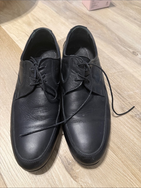 Other - Men's Classic Black Leather Lace-Up Dress Shoes
